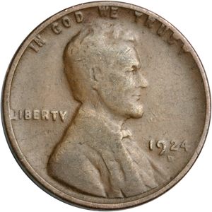 1924-D Lincoln Head Cent CIRC Main Image