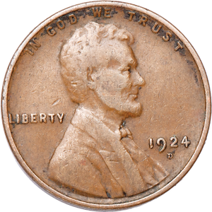 1924-D Lincoln Head Cent F#2 Main Image