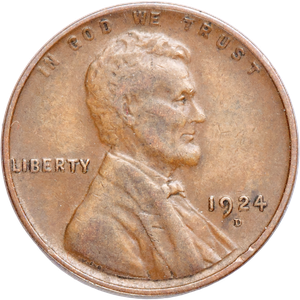 1924-D Lincoln Head Cent VF#2 Main Image