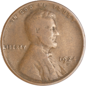 1924-D Lincoln Head Cent VG#2 Main Image