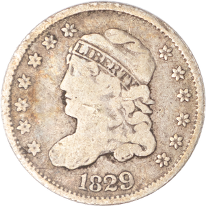 1829 Capped Bust Silver Half Dime Main Image