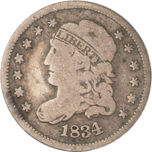 1834 Capped Bust Silver Half Dime Main Image