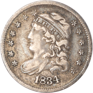 1834 Capped Bust Silver Half Dime Main Image