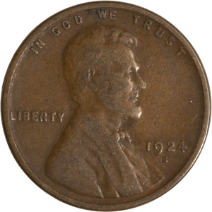 1924-S Lincoln Head Cent CIRC Main Image
