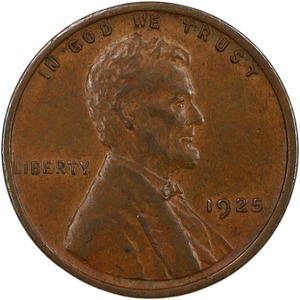 1925 Lincoln Head Cent XF Main Image