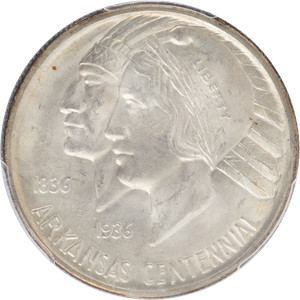 1936-D Arkansas Commemorative Centennial Silver Half Dollar Main Image