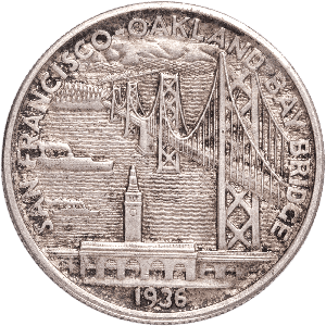 1936-S San Francisco-Oakland Bay Bridge Silver Half Dollar Main Image