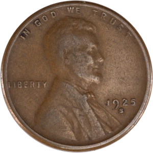 1925-S Lincoln Head Cent G Main Image