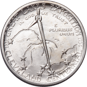 1936 Cleveland Centennial / Great Lakes Exposition Silver Half