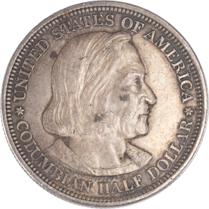 1892 World's Columbian Exposition Silver Half Dollar Main Image