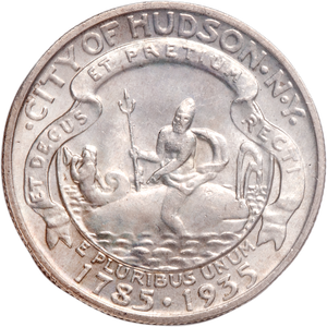 1935 Hudson, New York Sesquicentennial Silver Half Dollar Main Image