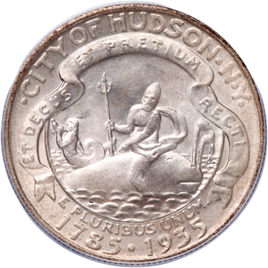 1935 Hudson, New York Sesquicentennial Silver Half Dollar Main Image
