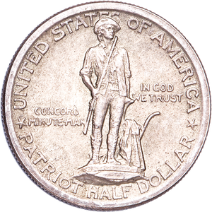 1925 Lexington-Concord Sesquicentennial Silver Half Dollar Main Image