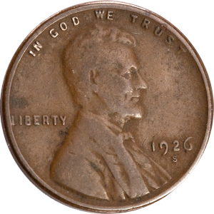 1926-S Lincoln Head Cent VG#2 Main Image