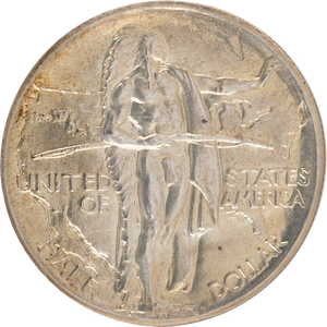 1936 Oregon Trail Memorial Silver Half Dollar Main Image