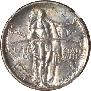 1936-S Oregon Trail Memorial Silver Half Dollar Main Image