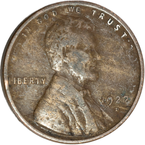 1927-D Lincoln Head Cent CIRC Main Image