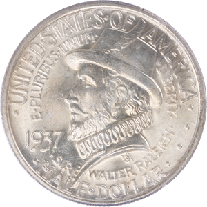 1937 Roanoke Island, North Carolina 350th Anniversary Silver Half Dollar Main Image