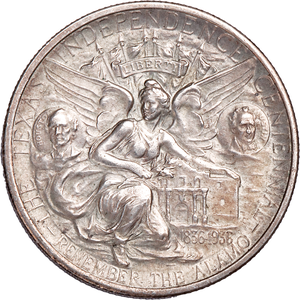 1934 Texas Independence Centennial Silver Half Dollar Main Image
