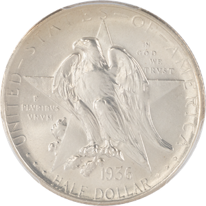 1936-D Texas Independence Centennial Silver Half Dollar Main Image