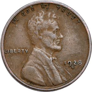 1928-D Lincoln Head Cent PCGS       AU55 Main Image