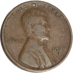 1928-D Lincoln Head Cent CIRC Main Image