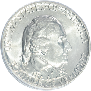 1927 Vermont Sesquicentennial Silver Half Dollar Main Image