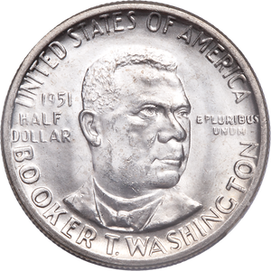 1951 Booker T. Washington Memorial Silver Half Dollar Main Image