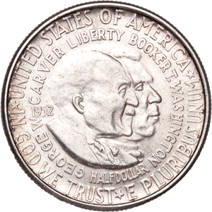 1952 Carver/Washington Commemorative Silver Half Dollar Main Image