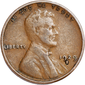 1929-S Lincoln Head Cent F Main Image