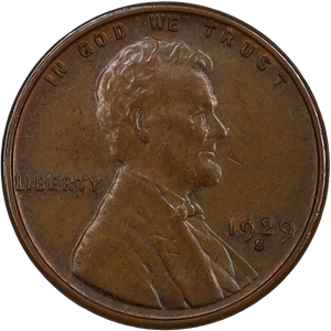 1929-S Lincoln Head Cent AU#2 Main Image