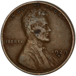 1929-S Lincoln Head Cent Main Image