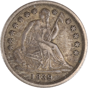 1839-O Liberty Seated Silver Half Dime, Stars No Drapery Main Image