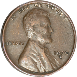 1930-D Lincoln Head Cent VF Main Image