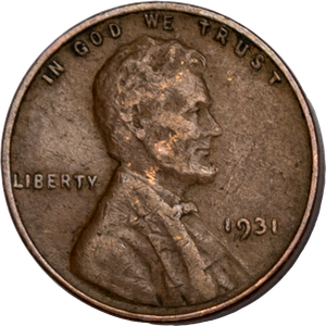 1931 Lincoln Head Cent Main Image