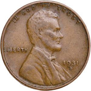 1931-S Lincoln Head Cent, Very Fine Main Image