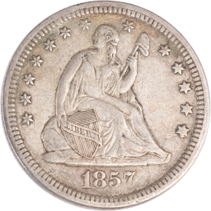 1857 Liberty Seated Quarter Main Image