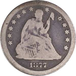 1877-CC Liberty Seated Silver Quarter Main Image