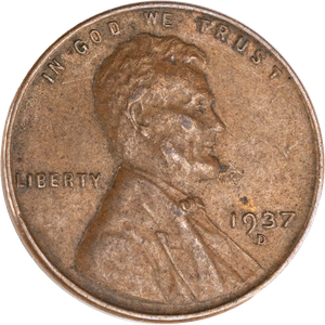 1937-D Lincoln Head Cent Main Image