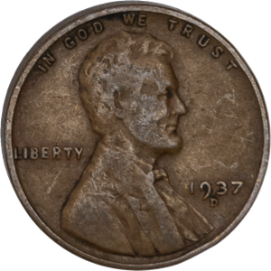 1937-D Lincoln Head Cent CIRC Main Image