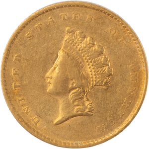1855 Gold Indian Head, Small Head, Type 2 Main Image
