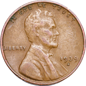 1939-S Lincoln Head Cent Main Image