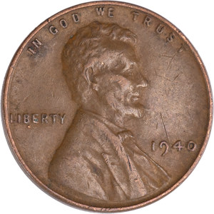 1940 Lincoln Head Cent CIRC Main Image