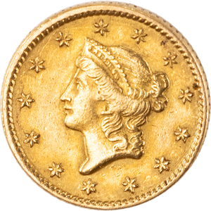1851 Liberty Head Gold Dollar Main Image