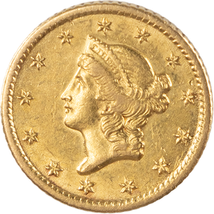 1851-O Gold Dollar Liberty Head, Type 1 Main Image