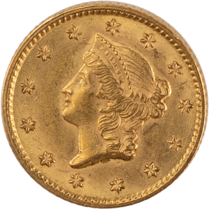 1853 Liberty Head Gold Dollar Main Image