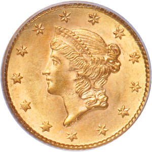 1853 Liberty Head Gold Dollar, Type 1 Main Image