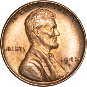 1940-D Lincoln Head Cent MS60 Main Image