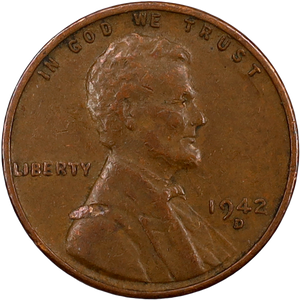 1942-D Lincoln Head Cent CIRC Main Image