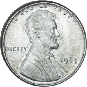 1943 Lincoln Head Cent AU50 Main Image